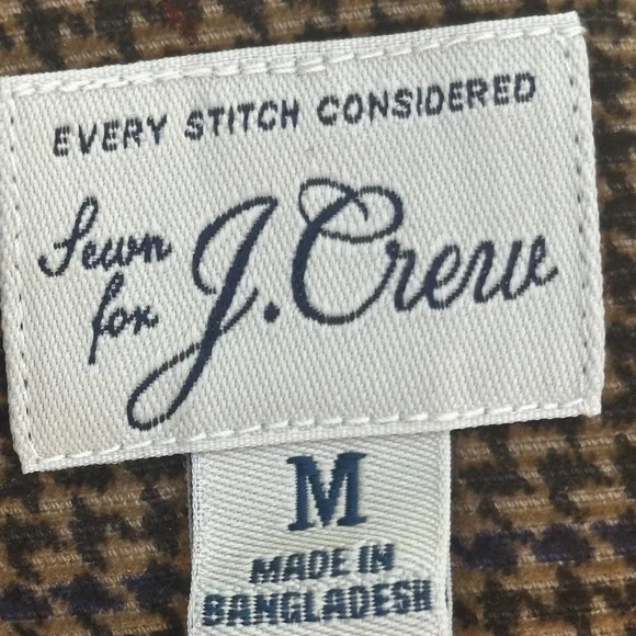 J. Crew Men’s Brown Houndstooth Shacket - NWT - M - - Picture 12 of 14